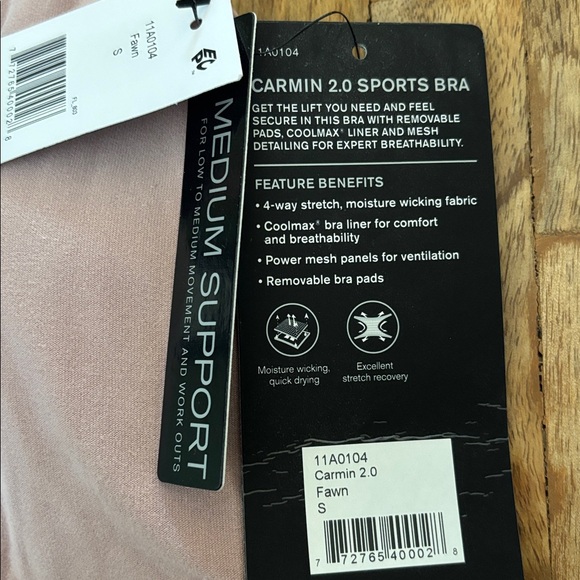 Women's MPG Carmin 2.0 Sports Bra mesh size small - Picture 3 of 6